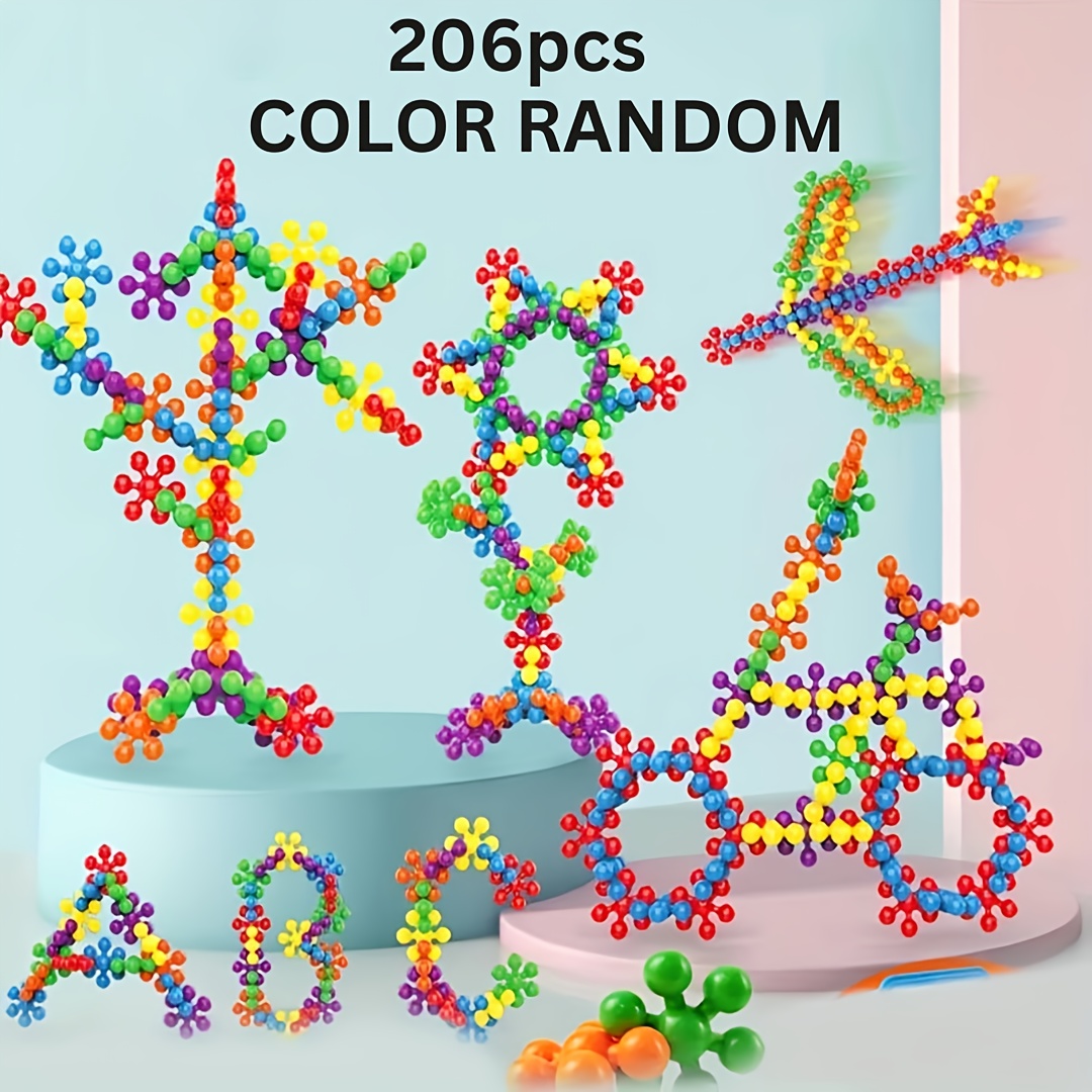 3D Flower Building Block Set, 126pcs Educational Toy Gift